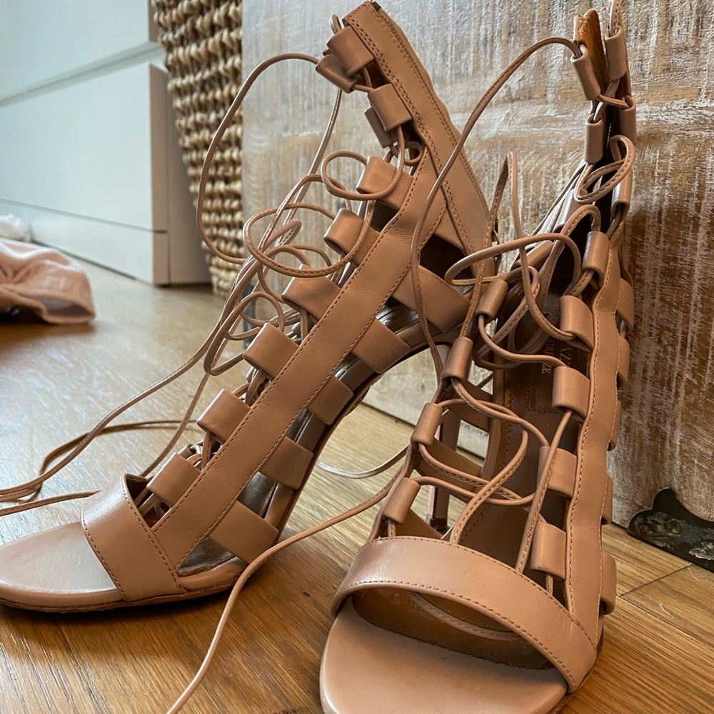 Aquazurra 35.5 sandal heel
